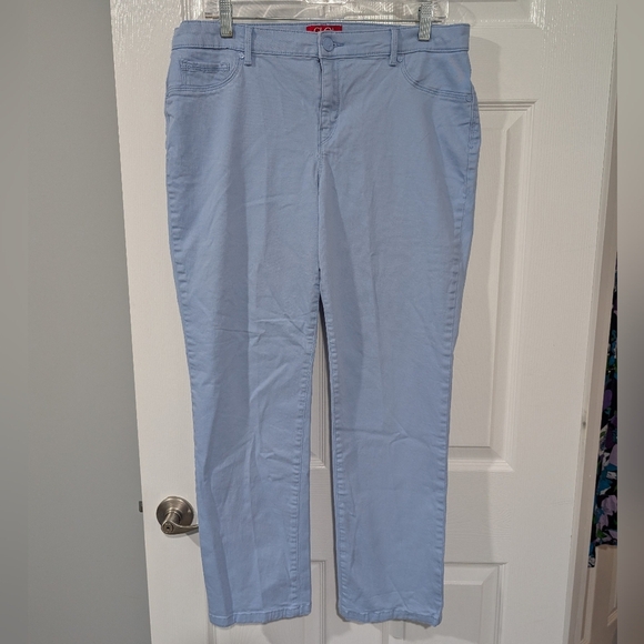 Glo by Gloria Vanderbilt Light Blue Sabrina Slim Pants in Size 16 - Picture 1 of 13